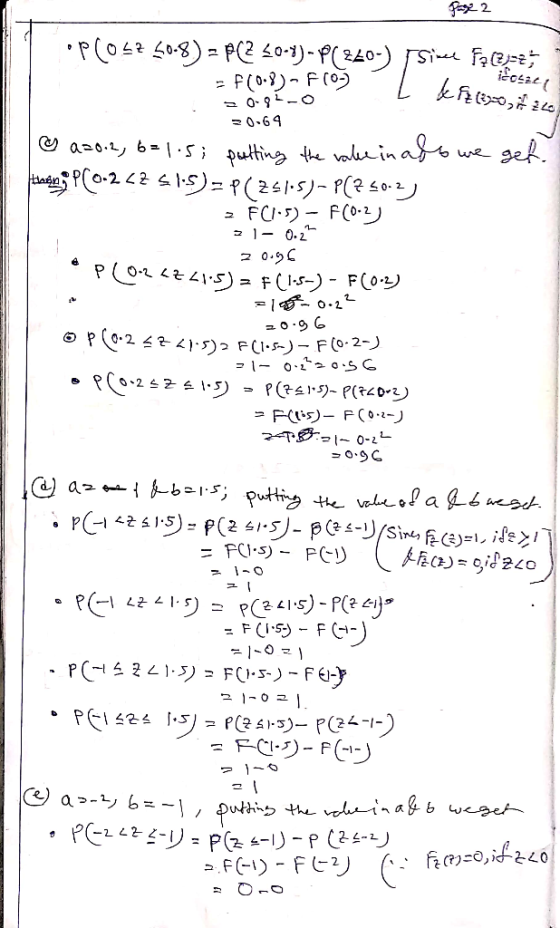 Page 2 PCOsz 50-8) - PC2 30-3) - P(240-) since fiere; f(0-8)-F10, L & fluoizce icoz4 20-64 & a20.2, b=1.5; putting the vale