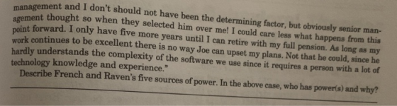 management and I dont gement and I dont should not have been the determining factor, but obviously senior man- ment thought