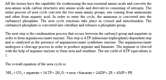 All the tissues have the capability for synthesizing the non-essential amino acids and converts the non-amino acids carbon st