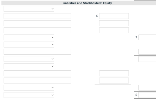 Liabilities and Stockholders Equity $ $ $ < > $ >