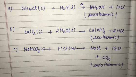 NH40H H Jndo thumic NH4CLSI +thol) CaluH, +HU cauis) tto thuanit Nal + Hio + cos Natcoz stHU( tndo thtmie