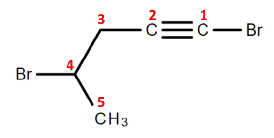 3 -=c-B 4 Br 5 CH3