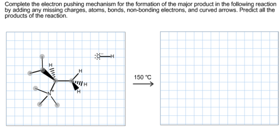 Image for Complete the electron pushing mechanism for the formation of the major product in the following reaction by ad
