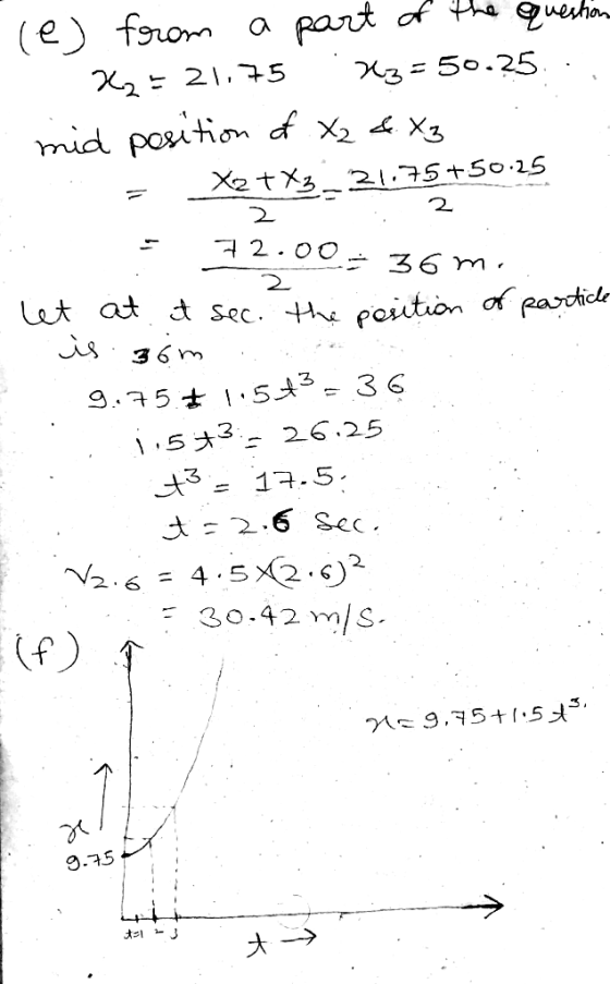 (e) from a part of the question 22= 21.75. X3 = 50.25... mid position of X2 & Xz . = X27X3_21.75+50-25 2 : 2 = 72.00 = 36 m 2