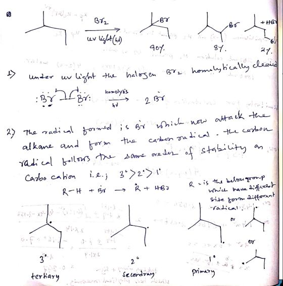 No Bra LBG B +H07 to uvlight (hi) al die A 904. 87. 20 21.1 under er light the halogen Br2 homolytically cleaned - B homolyn