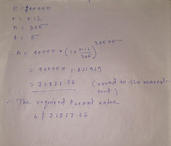 P $to000 0.12 t 5 3 65 X5 (17 I2 40 00 0 A 365 400 0 0 x 821939 ( nd to 4ne neare cent ) 728 77.56 .The regur ed Paent valu 7