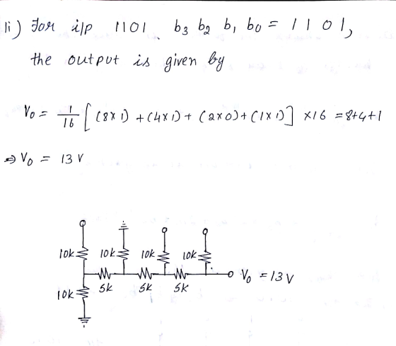 the output is given bg I b 5k 5k 5k lok