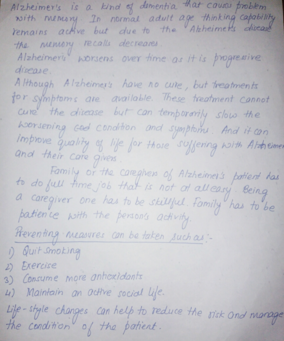 coures probem Alzheimers is a ind domentia hat with meMay In normal adult age thinking capabil emains achve but due to the A