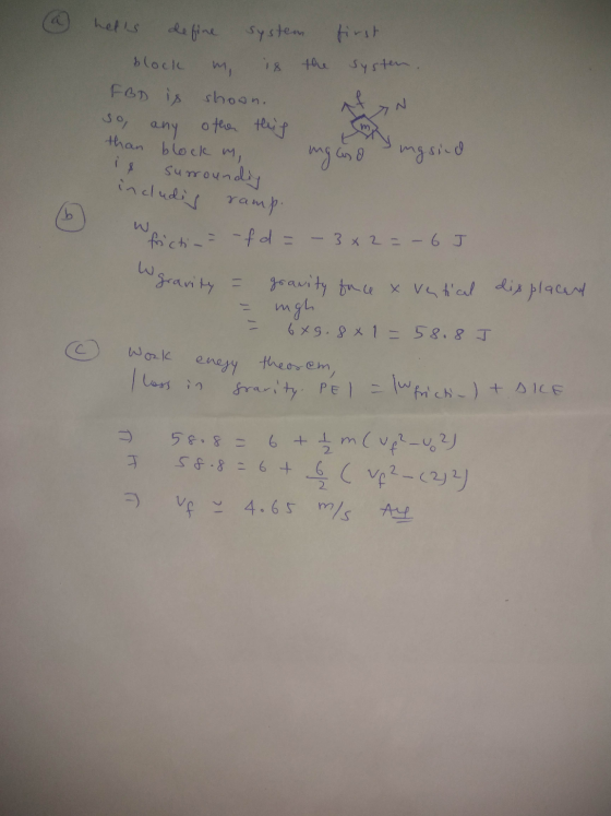 hells system block mi 18 the Systen. so, FBD is shown. any other this than block m, is surroundig includis ramp. ng and mgsin