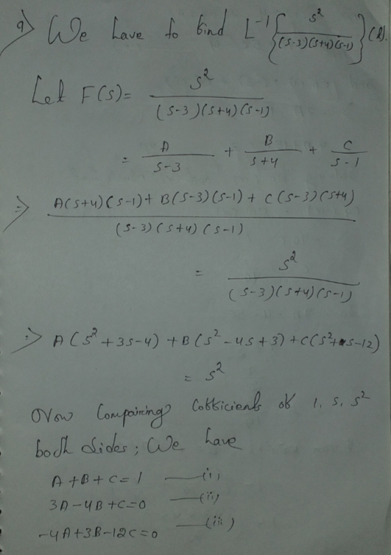 * We have to kad tie sans le Led F(s)- (5-3)(3+4) (S-1) B Đ + + sty 5-3 s. ACS+4) (5-1) + B(5-3) (5-1) + c(5-3) (544) (5-3) (