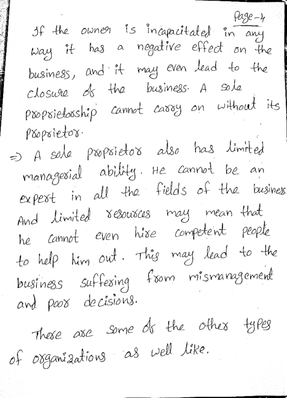 If the page=4 owner is incapacitated in any way it has a negative effect on the business, and it may even lead to the closure