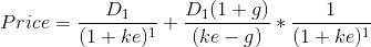 D D1 (1+9) (1 + ke) 1 (ke-g) ce (1+ke)