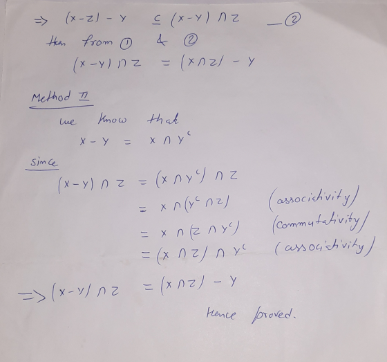 ç - (x-2) - Y than from 0 (x-y) n2 (x-7) nz 4 ③ = (xnal - y Method we II know that x - у - хлу since (x-y) n z = (x nyo nz =