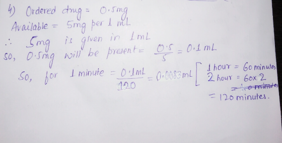 Available 5mg per l M. mg So, orI minute hou1: 60 minule, 120 8 -120 minutes