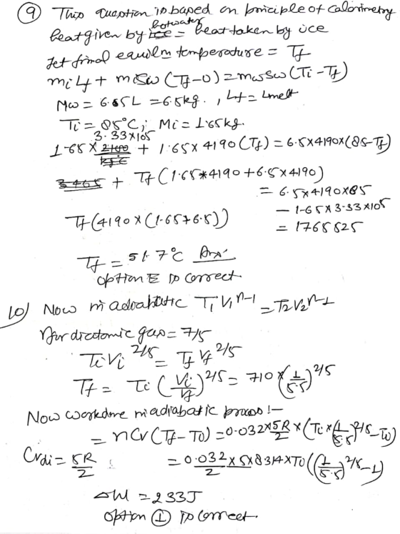 botwater heat taken by ice 9 This queotion in baped on boricible of calorimetry beat given by the Jet final equila temperatur