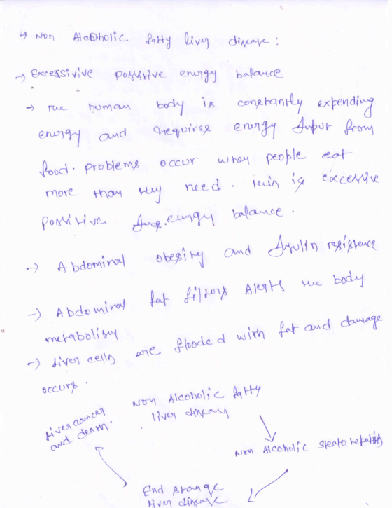 Non Alapholic fatty disease: liver my Excessi vive positive energy balance > rue human body is constantly expending energy an
