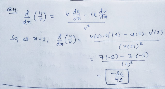12, 오분) v du nu cu du d기 12 So, at a = 1, 영 - U (1). (1) () = da v(1). (1) (19)으 구 (-5) - 3 (-3) (7) 2 -26 49