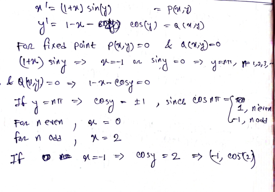 у 1- (1 +1 ) sin(1) P(uy 8 = 1-4. — єфу eos (1 ) = 4 () Far fixed point plavy) =0 44 см, )=0 (1+1) *** *> siny yant . К k qw