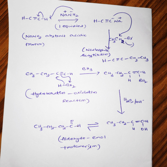 NaNH2 H.cznik niet #c=cm H-CECHS H-C=CNA ( equivalent) abstract acidic (NANH, proton) (Nacheophilic Substitution) H-C=C-CH2-C