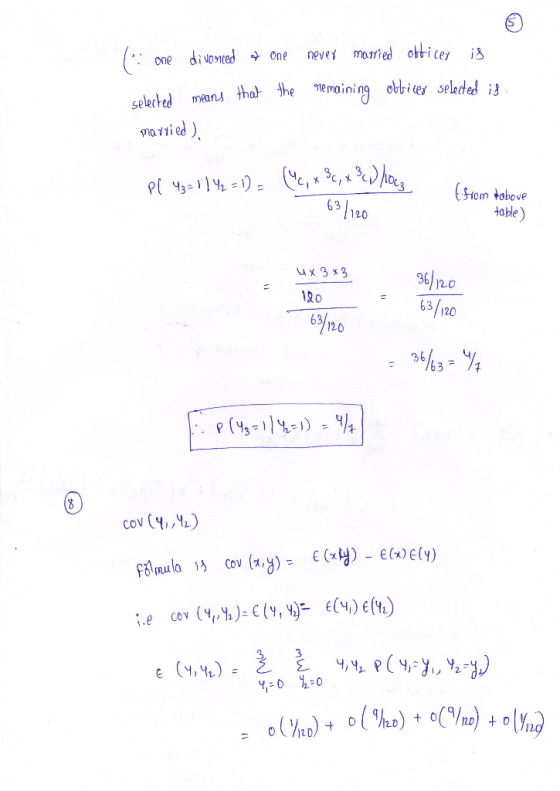 : one divorced + one selected means that the married), never married otticey is memaining oldites selected if 14 x 3c, x 3 W