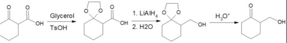 о о о о о Glycerol 1. LiAIH, о H,O* ОН ОН ОН он TOH 2. H2O