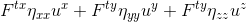 F^{tx}\eta_{xx}u^x+F^{ty}\eta_{yy}u^y+F^{ty}\eta_{zz}u^z