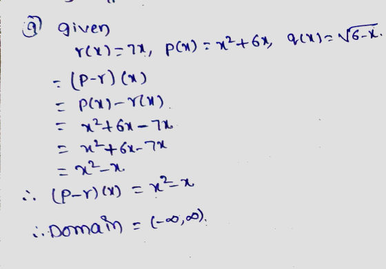 จ give) Yct): 11, P(1) ะ พ +6%, 9(1)ว (6-% - (P-) (1) - P(1) - Yท) - 1 1 61 - - พั+ มาพ - ม พ. (e-r) (1) - - - 1. i Domain (-