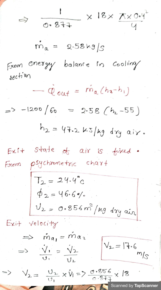 x 18% 7x 0.4 3.877 u ma 2.5869/ balance e in Cooling From energy section @i na Chah) out => -1200/60 2-58 cm -55) h2 = 47.2k5