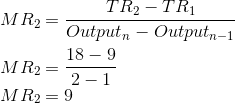 TR2-TR1 Output - Output-1 18 – 9 MR2= 2-1 MR2=90