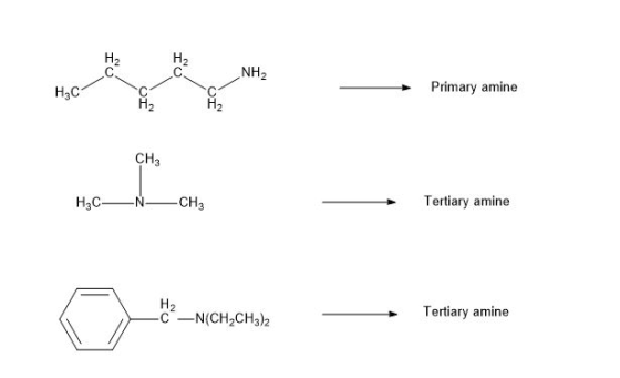 HEC Primary amine CH3 H3C— N— CHE Tertiary amine -C-N(CH2CH3)2 Tertiary amine