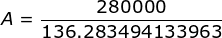 280000 136.283494133963
