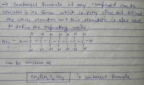 - Contenset formula of any compound can be Written in its form which is very close and refined the whole structure and this s