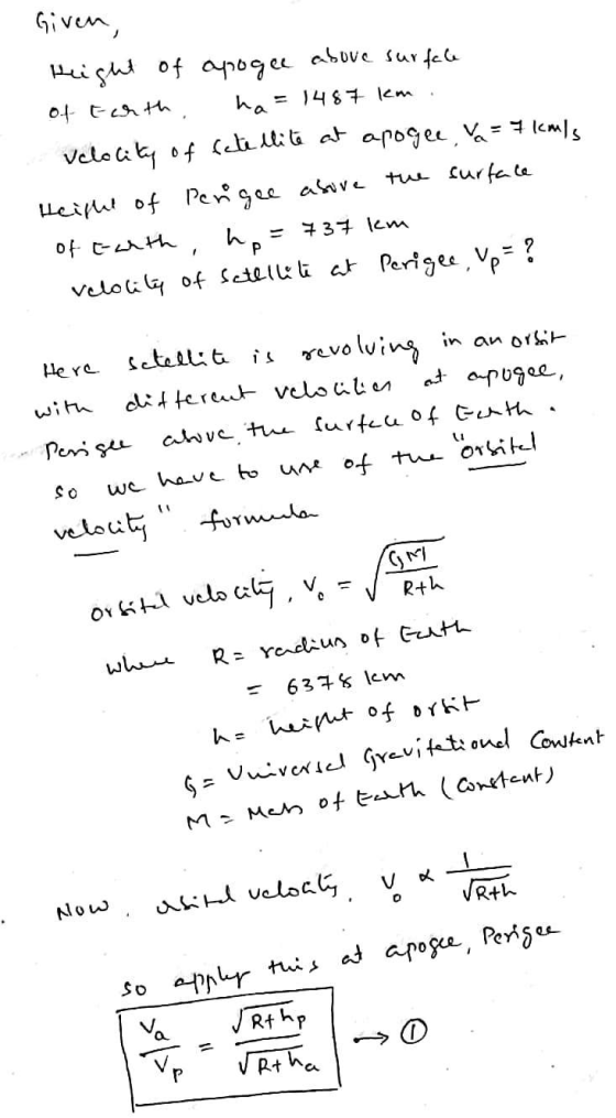 Given isht of apoge asove sur fea ha148 lem ei of Pegee av tuu Curfe te of t 3 lem veloiof Setelll at Perigee Vp ctealitisevo