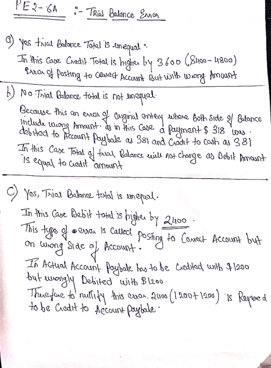 ) yes theat Balance Toel15tnel 100- I800 b) No Tnal Balance, tokt is not Jr ual ecawe this a ema O indlude to.one Amaunt a in