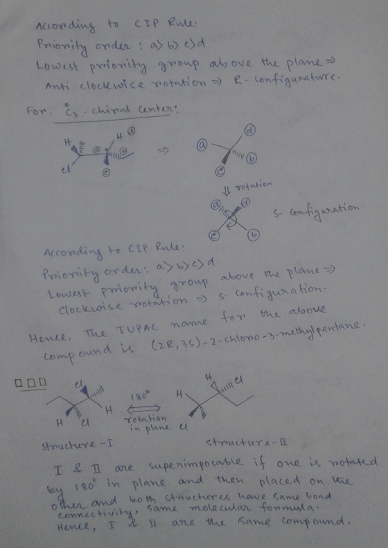According to CIP Rule: Priority onder: a) b) ed Lowest prionity group above the plane Anti clockwice rotation - R- configurat
