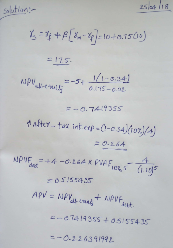 2sla4 118 Solutton 11- 0,34 allequit .I15 0.02 - o. 7419355 0.26 4 (I.ID GA x pvAF10%,5 debt 5 О.SI 5543ST debt 0.226391992