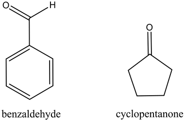 он
benzaldehyde
cyclopentanone