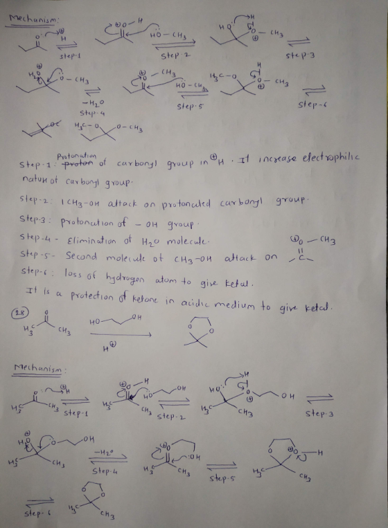Mechanismi DOR OYOCH Call HO-CH₂ DO step-1 Step 2 step-3 Co-CH3 CH3 - HO-CH₂ 15 -O Step 5 step- -H₂O step. 4 H₂C-9 0 -CH₂ Pro