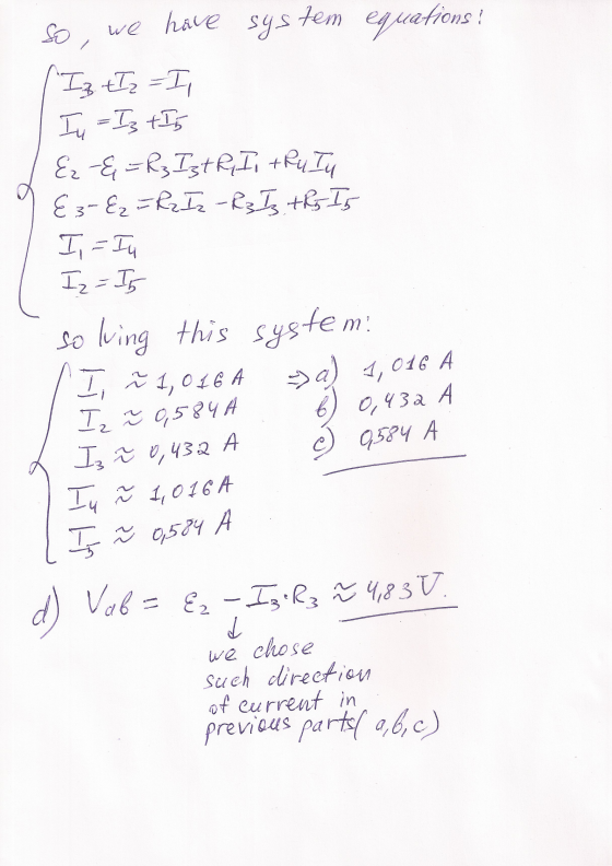 we have sys tem euelions 2 so bing this syste m So vin a) , 01e A 6) Ο,y3aA T 589A ve chose Suehclireefism of eurrent in a,b,
