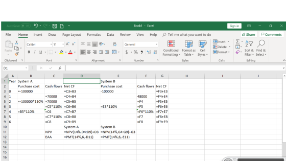 AutoSave on 2 H Book1 - Excel Sign in - 0 x Comments File Home Insert Draw Page Layout Formulas Data Review View Help Tell me