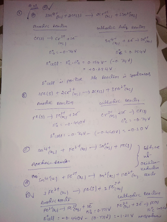 ang ⓇV Jo 38n4Fast acris) - acredacs + 35m2 ras! Anodic reaction cathodic half Reaction cois cost té 162) sn4 + 20 ) Sherald