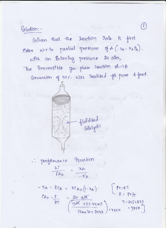 Solution 0 Gliven thot the Scaction SateR irst özle회 W.rto Paatial Tre ! nuesion p A ed. 大--Hu?diae atalyst ualion 10 FAo XAI