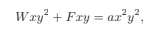 Wxy? + Fry = ar?y?