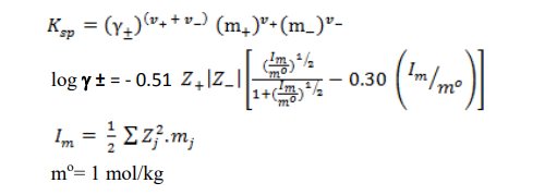 Kop = (Y_) (0++v-) (m_)+(m_)”- log y = -0.51 2412_1 0.30 (Alm) Im = Ez?.m; mº= 1 mol/kg