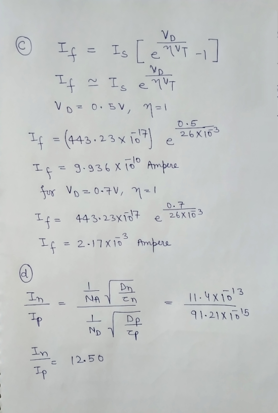 CN se 0.5 26 X163 Tr =(443 . 23x10) e 26X10 Ifこ 44 3.23x10구 e 3 3 -13 4x3 91.21 X 15 ND c 12.56