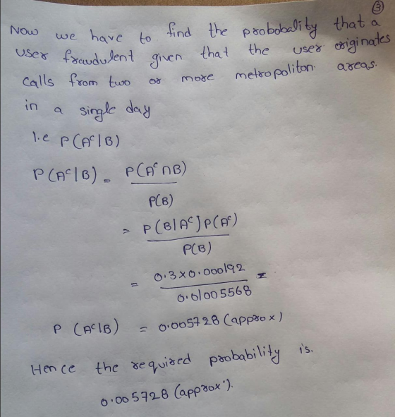 Nouo we have we have to find the psobo y that a USer sfod lent ghen hthe e onigi nates uses Calls from moxe melko politon are