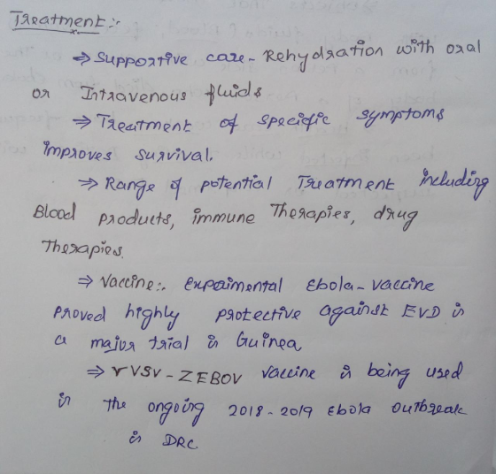 Treatment o & Supportive care. Rehydration with oral or Intravenous fluids on Treatment of specific symptoms improves surviva