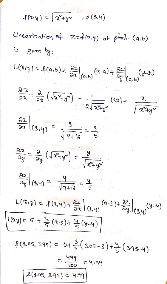 frary) = (artyr artyr ,p(3.4) at point (a,b) linearization of z=f(ay) given by: is L(ay)=f(a,b) of 22 ax [(a,b) 22 cant, (-a)