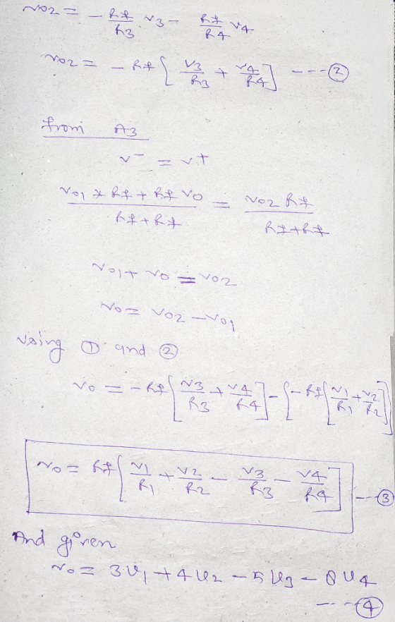do2= 23 va 24 Nor = Rt 13 R3 2 from A3 Von & Rit REVO hftRt NO2 Rf RITRE Noit vo vor Noz voz von using O and 2 N3 74 24 Noz f