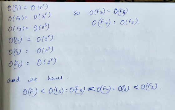 Offy) - 01F6). 0 (F1) = 0 In?) (F2) 2 0(3) 0(63) = 0 (13) Olky) - 012) Olfg) = O(n) 0166) = 0(2) and we have O(fi) < 0(43)